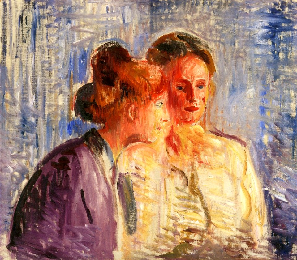 Edvard Munch - Olga and Rosa Meissner