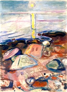 Edvard Munch - Moonlight on the Beach