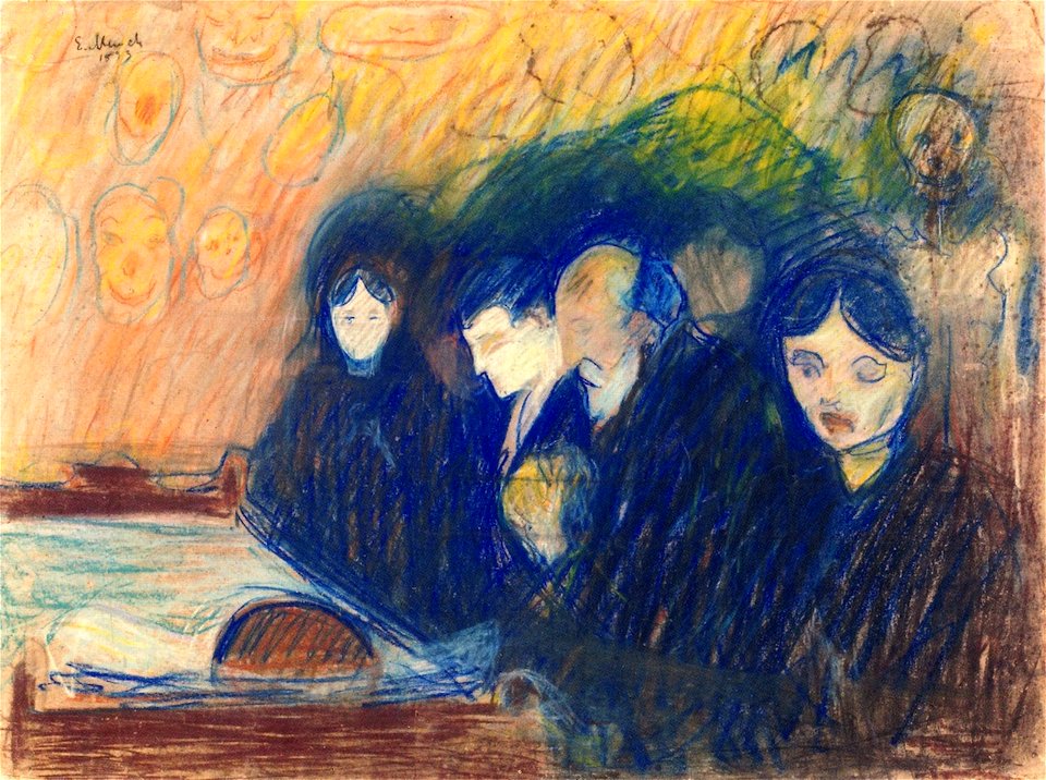 Edvard Munch - By the Deathbed, Fever