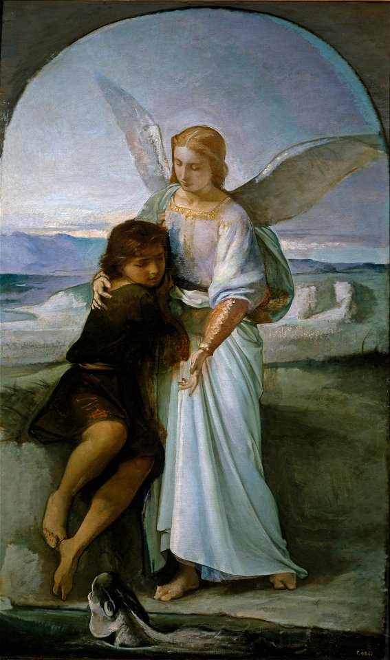 Eduardo Rosales Gallinas - Tobías y el ángel