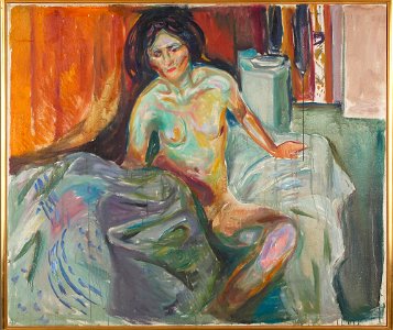 Edvard Munch - Sitting Nude, Morning - MM.M.00427 - Munch Museum