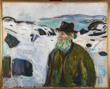 Edvard Munch - Old Fisherman on Snow-covered Coast - MM.M.00425 - Munch Museum