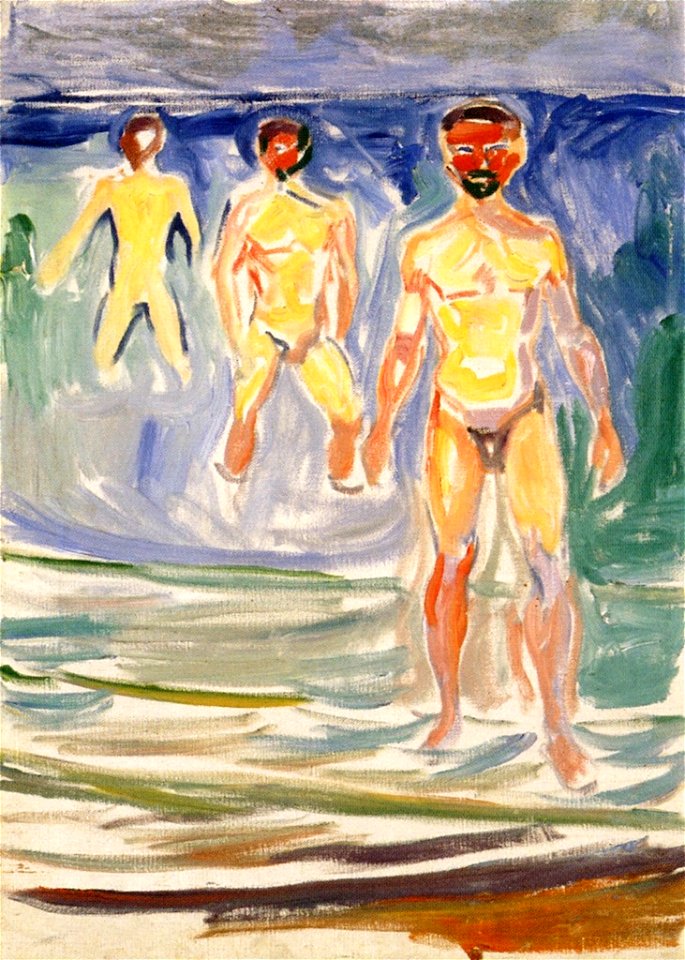 Edvard Munch - Bathing Men (1)