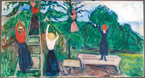 Edvard Munch - Girls picking Fruit (The Linde Frieze) - MM.M.00019 - Munch Museum