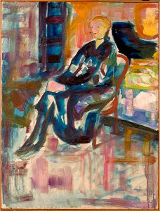 Edvard Munch - Seated Young Woman - MM.M.00094 - Munch Museum