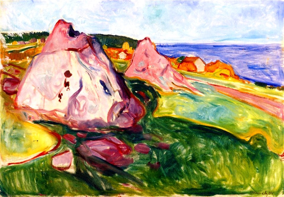 Edvard Munch - Red Rocks by Åsgårdstrand