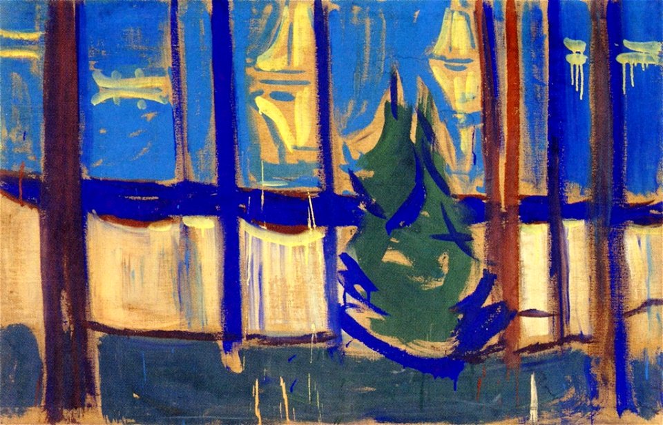 Edvard Munch - Beach Landscape with Trees and Boats (1)