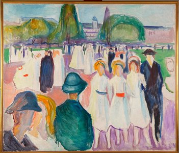Edvard Munch - Promenade in Spring - MM.M.00414 - Munch Museum