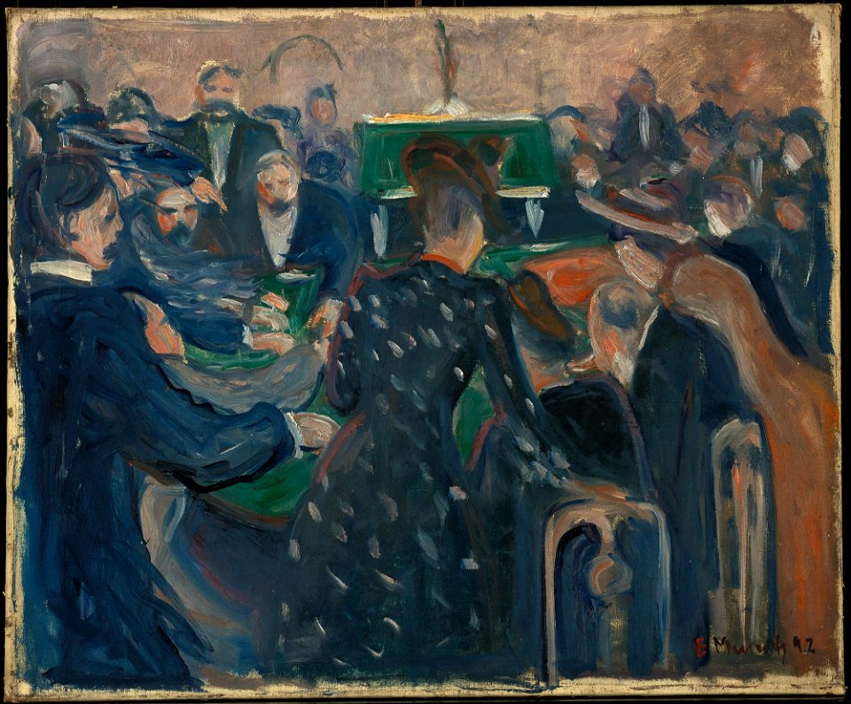 Edvard Munch - Gamblers in Monte Carlo - MM.M.00266 - Munch Museum