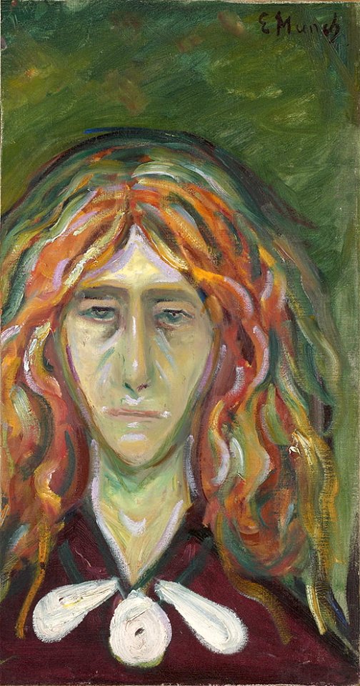 Edvard Munch - Caricature Portrait of Tulla Larsen - Free Stock ...