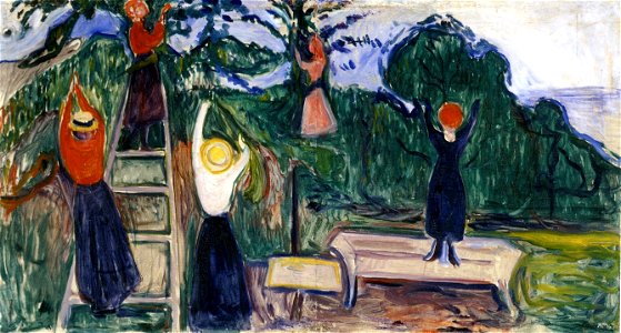Edvard Munch - Girls Picking Fruit (The Linde Frieze)