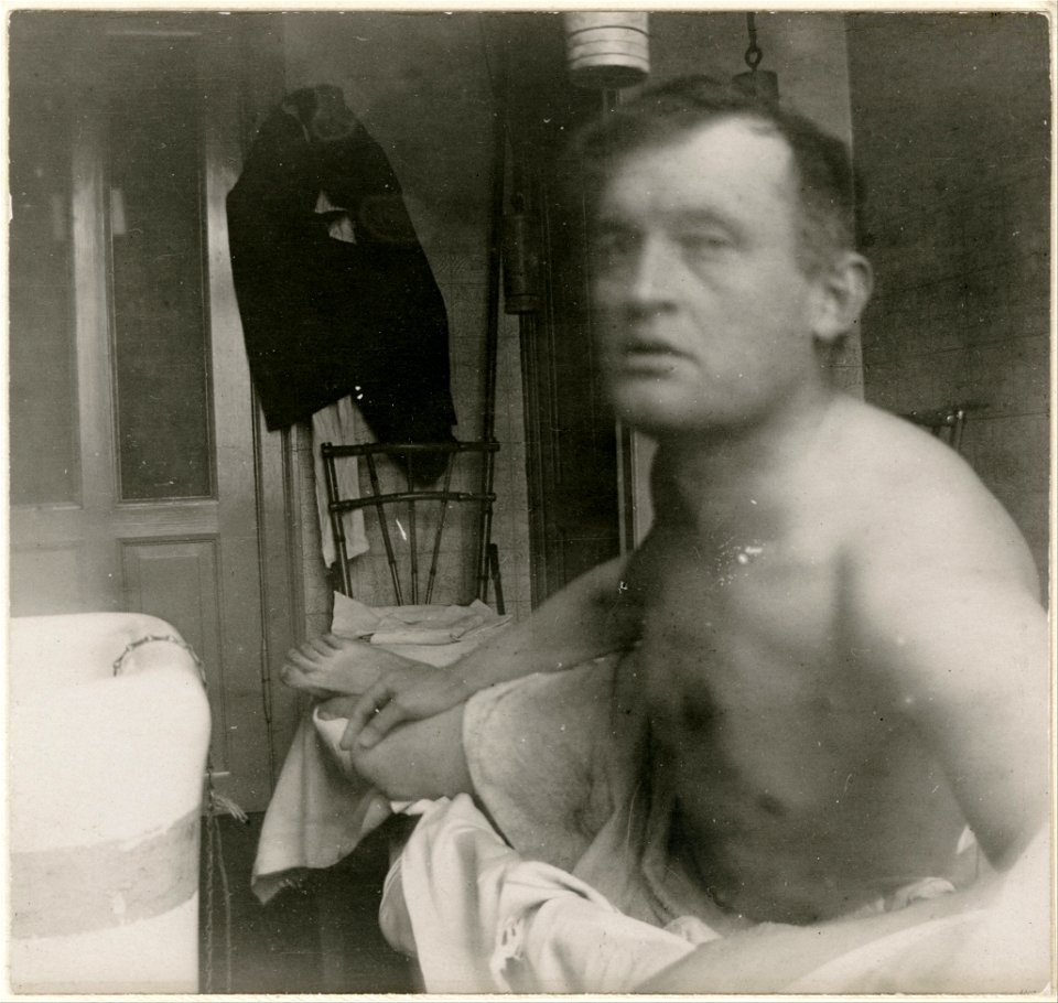 Edvard Munch - Self-Portrait “à la Marat” - Google Art Project