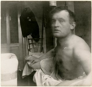 Edvard Munch - Self-Portrait “à la Marat” - Google Art Project