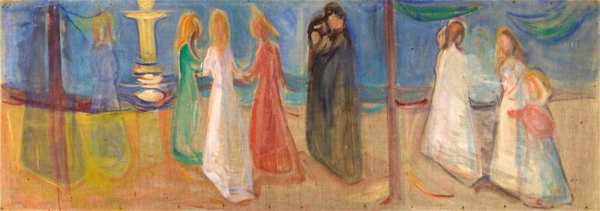 Edvard Munch - Desire (The Reinhardt Frieze), 1906-07. Free illustration for personal and commercial use.