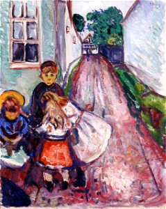 Edvard Munch - Street in Warnemünde
