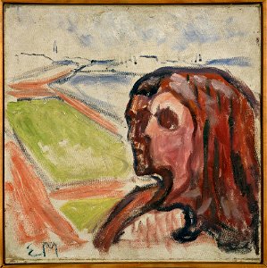 Edvard Munch - Head by Head in Landscape - MM.M.00399 - Munch Museum