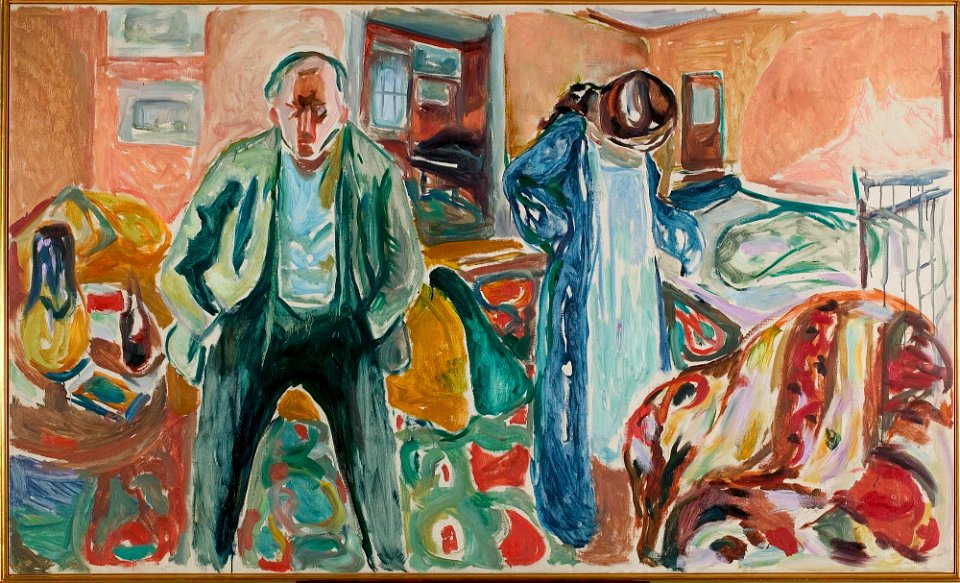 Edvard Munch - The Artist and His Model - MM.M.00723 - Munch Museum