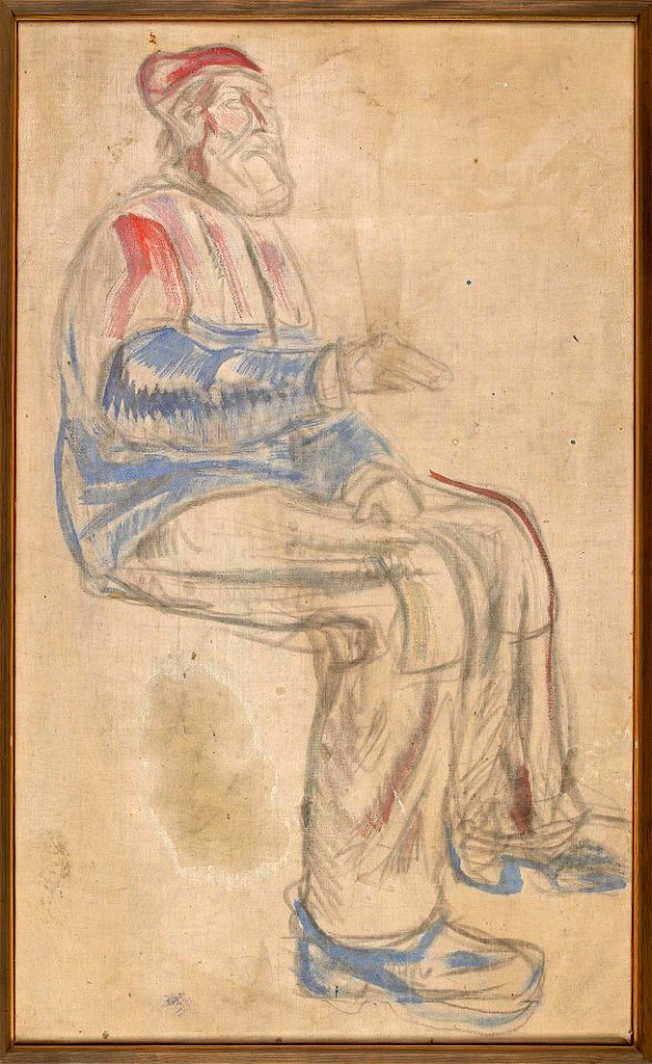 Edvard Munch - History, Study for the Old Man - MM.M.00776 - Munch Museum