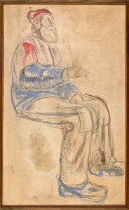 Edvard Munch - History, Study for the Old Man - MM.M.00776 - Munch Museum