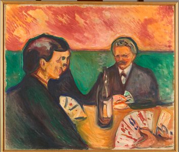 Edvard Munch - Card Players in Elgersburg - MM.M.00321 - Munch Museum