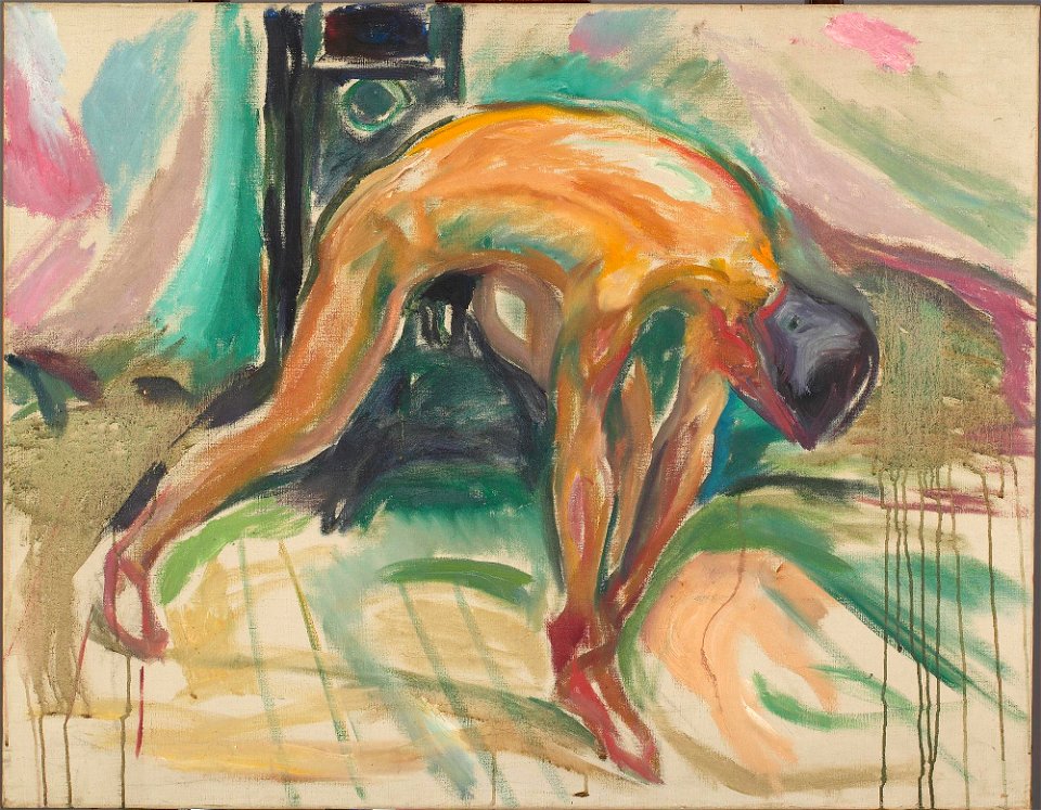 Edvard Munch - Naked Man Gripping His Ankle - MM.M.00142 - Munch Museum