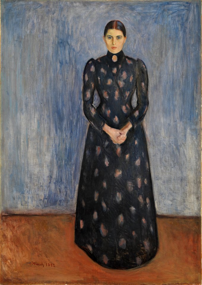 Edvard Munch - Inger in Black and Violet (1892)