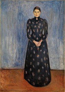 Edvard Munch - Inger in Black and Violet (1892)