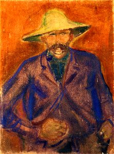 Edvard Munch - Man with Straw Hat