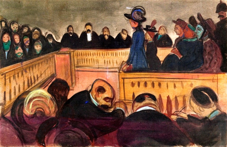 Edvard Munch - Foster Mothers in Court