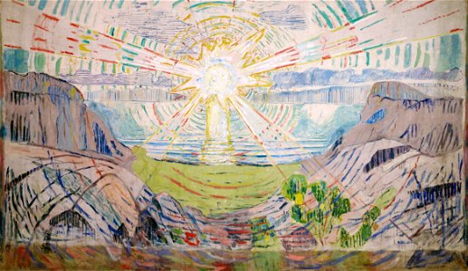 Edvard Munch - The Sun - Google Art Project. Free illustration for personal and commercial use.