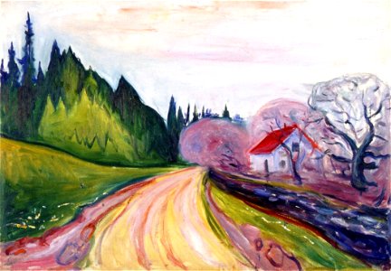 Edvard Munch - The Road to Borre