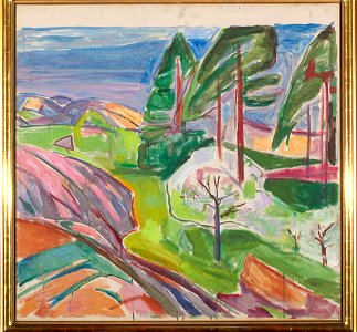 Edvard Munch - Pine Trees and Fruit Trees in Blossom - MM.M.00141 - Munch Museum