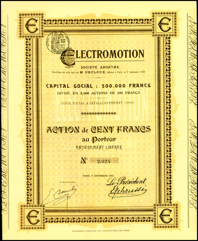 Electromotion 1901
