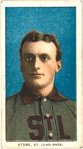 George Stone, St. Louis Browns, baseball card portrait LCCN2008676634