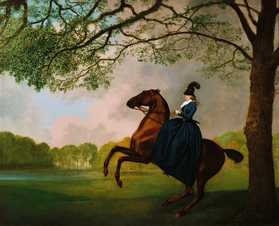 George Stubbs (1724-1806) - Laetitia, Lady Lade (d. 1825) - RCIN 400997 - Royal Collection