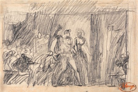 George Romney - The Banquet Scene- Macbeth - Google Art Project