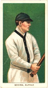 George Schirm, Buffalo Team, baseball card portrait LCCN2008676926