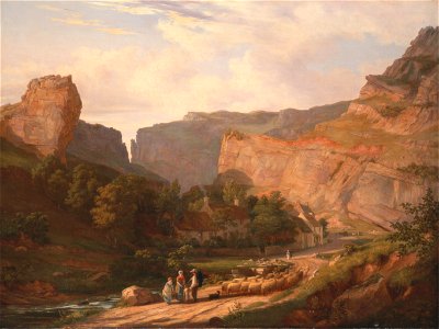 George Vincent - A View of Cheddar Gorge - Google Art Project