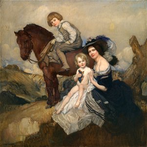 George W. Lambert - Portrait group - Google Art Project