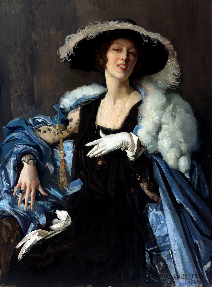 George W Lambert - The white glove - Google Art ProjectFXD