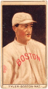 George Tyler, Boston Braves, baseball card portrait LCCN2008677961