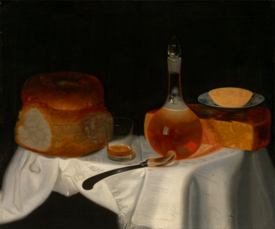 George Smith - Still Life of Bread, Butter and Cheese - Google Art Project