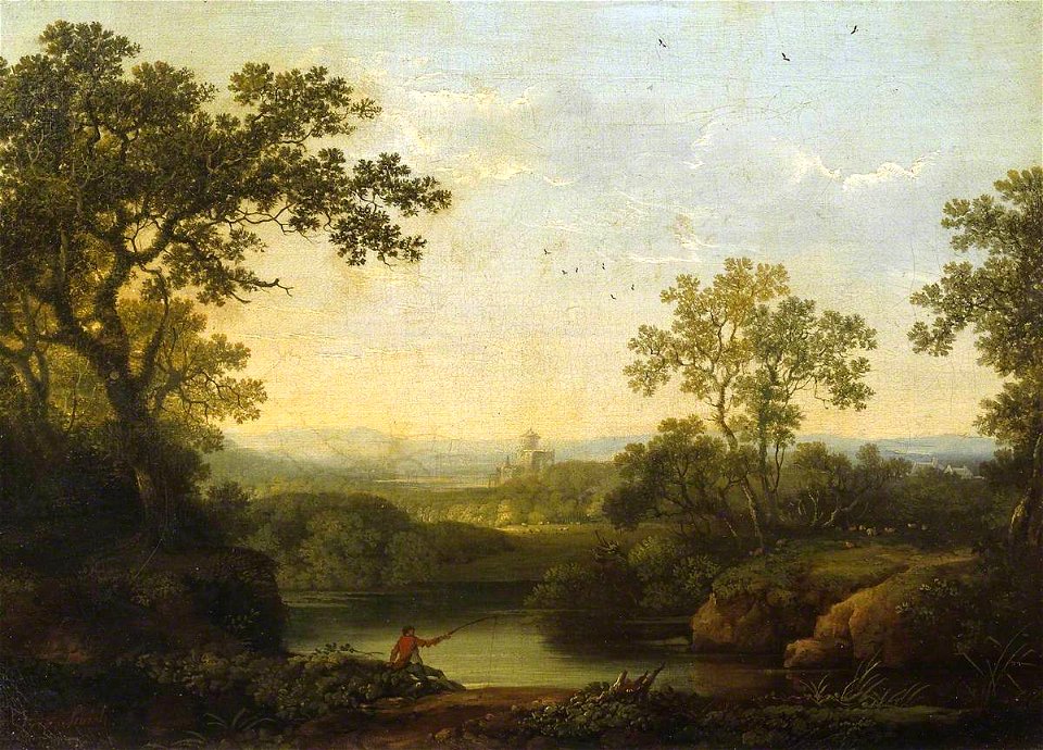 George Smith (1714-1776) - Classical Landscape - N02287 - National ...