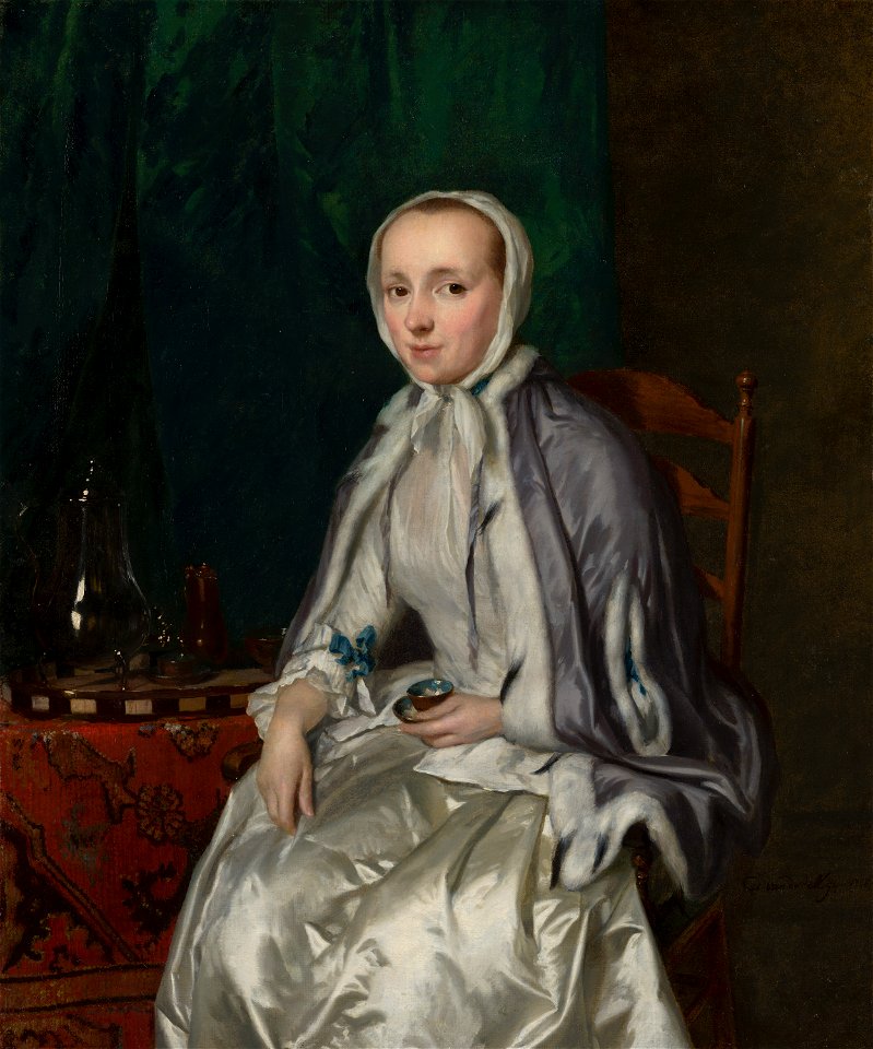 George van der Mijn - Portrait of Elisabeth Troost (1730-1790) - 730 - Mauritshuis