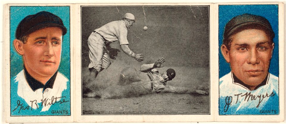 George Wiltse-John T. Meyers, New York Giants, baseball card portrait LCCN2008678477
