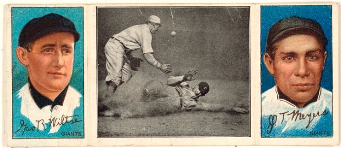 George Wiltse-John T. Meyers, New York Giants, baseball card portrait LCCN2008678477