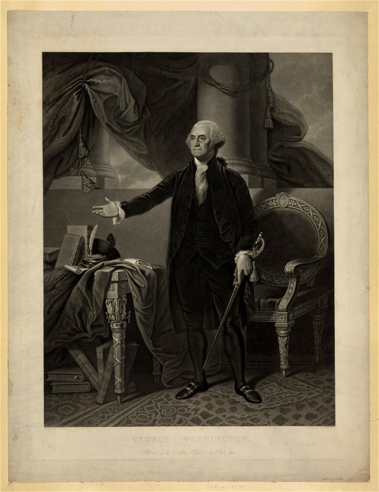 George Washington - painted by G. Stuart ; engraved by H.S. Sadd, N.Y. LCCN96522247