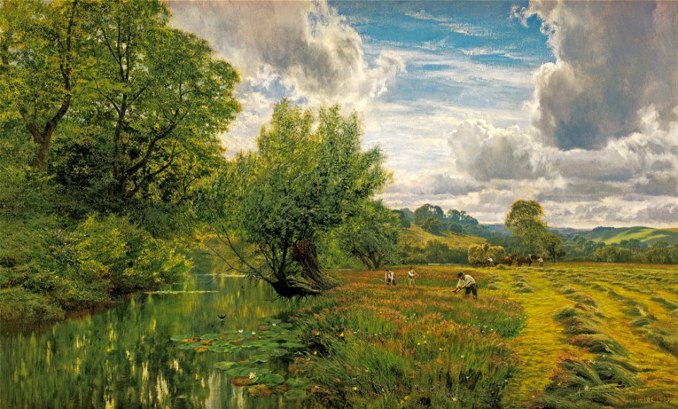 George V. Cole - Hayfield, near Days' Lock, Oxon - Google Art Project