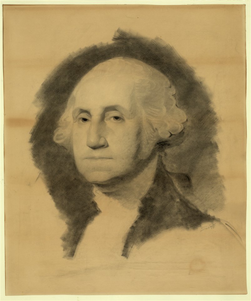 George Washington, head-and-shoulders portrait, facing left) - Schoff ...