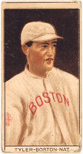 George Tyler, Boston Braves, baseball card portrait LCCN2008677961